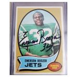 1970 Topps Emerson Boozer Signed Football Card