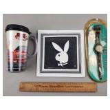 Elvis Watch, Playboy Sign, Matco Mug