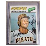 1977 Topps Jerry Reuss Signed Baseball Card