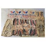 10ct Vintage Feed Sacks