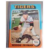 1975 Topps Woodie Fryman Signed Baseball Card
