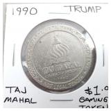 1990 Trump Taj Mahal $1 Game Token