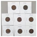8ct Indian Head Pennies