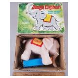 Vintage Jungle Elephant Toy w/ Box