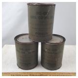 Standard Oil Military 1 Pound Grease Cans