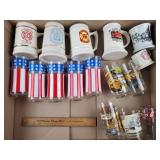 Fire Dept Mugs & Vintage Glasses