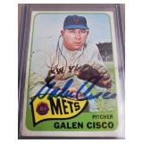 1965 Topps Galen Cisco Signed Baseball Card
