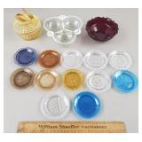 Vintage Glass Lot - Carnival Swan Chipped