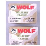 Wolf 7.62x39 Ammo 40 Rounds