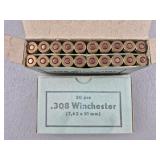 30 Win 7.62x51 Ammo 20 Rounds