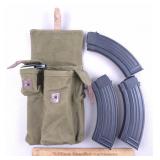 3ct AK Magazines & Pouch