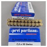7.6 x 55 Swiss Ammo 40 Rounds