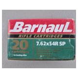 Barnaul 7.62 x 54R SP Ammo 20 Rounds