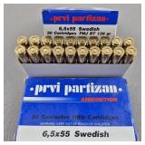 6.5 x 55 Ammo 40 rounds