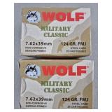Wolf 7.62 x 39 Ammo 40 Rounds