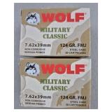 Wolf 7.62 x 39 Ammo 40 Rounds