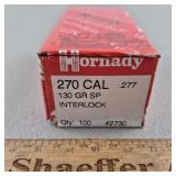 Hornady .270 Cal .277 130gr Bullets