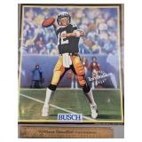 1989 Busch Beer Terry Bradshaw Poster 15 x 17'