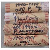 4ct Rolls Assorted Wheat Pennies