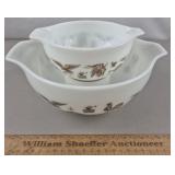 Vintage Pyrex Early American Bowls