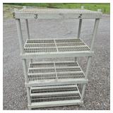 Plastic Shelf 24 x 36 x 59 & 1/2'