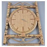Bamboo Wall Clock 20 & 1/2' H