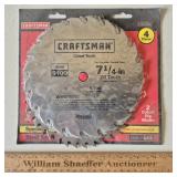 Craftsman 7 & 1/4' Saw Blades - Unused