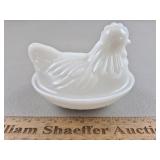 Anchor Hocking Glass Hen on Nest 3 & 1/4' H