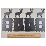 Steel Deer Switch Cover Plates