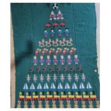 Vintage Childrens Toy Christmas Tree Blanket