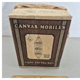 Vintage Canvas Mobiles 3 Tier Wine Rack