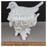 Westmoreland Glass Bird on a Nest 6' H