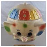 Vintage Plastic Elephant Toy Box 23' H