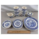 22pcs Blue Willow China