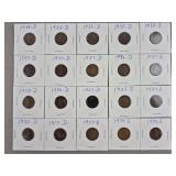 20ct Wheat Pennies w/ Mint Marks