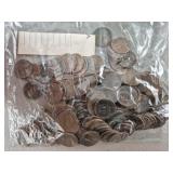 133ct Assorted Wheat Pennies Poor Condition