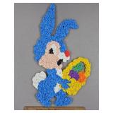 Vintage Melted Plastic Popcorn Easter Bunny
