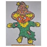 Vintage Melted Plastic Popcorn Scarecrow
