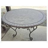 Patio Table w/ Cast Iron Base 48 x 48 x 31 & 1/2'