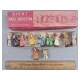 Vintage Christmas 8pc Angel Orchestra Set