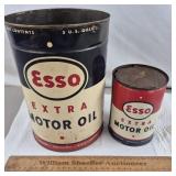Vintage Esso Oil Cans