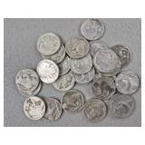 25ct Buffalo Nickels