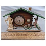 Vintage Heirloom Davey Crocket Cabin Clock