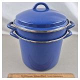 Enamelware Steamer Pot