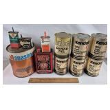 Assorted Vintage Oil Cans