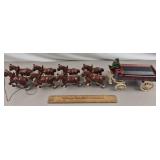 Cast Iron Horse Drawn Wagon