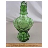 Green Glass Eagle Decanter