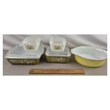 Vintage Pyrex Refrigerator Dishes & Casserole