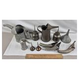 Vintage Oil Cans, Oilers & Spouts