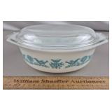 Pyrex Blue Bird Casserole Dish w/ Lid